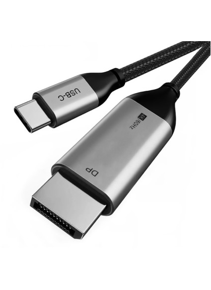 CABLETIME καλώδιο USB-C σε DisplayPort CT-CMDP2, 4K/30Hz, 1.2m, μαύρο