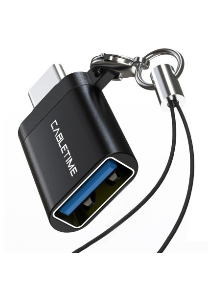 CABLETIME αντάπτορας USB-C σε USB CT-CMAF, 5Gbps, 10.5W, μαύρος