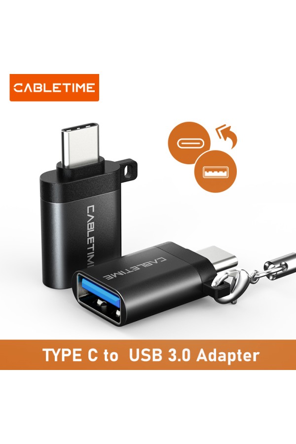 CABLETIME αντάπτορας USB-C σε USB CT-CMAF, 5Gbps, 10.5W, μαύρος