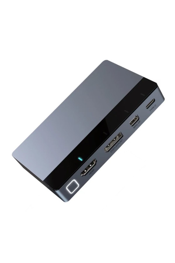 CABLETIME multi-port switch CT-PS41-GB1 σε HDMI, 4 σε 1, 4K/60Hz, γκρι