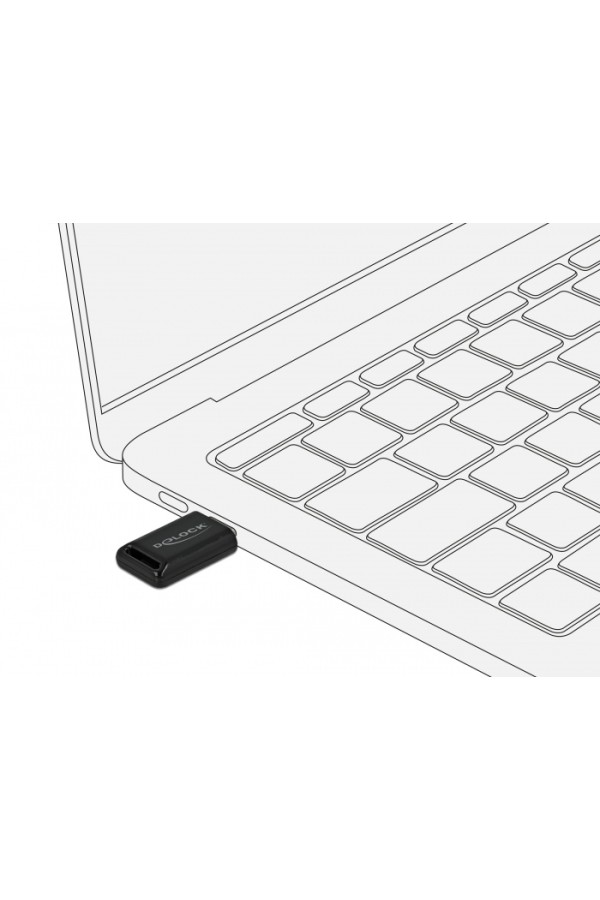 DELOCK Adapter USB Type-C 61003, Bluetooth 4.0 + EDR, μαύρο