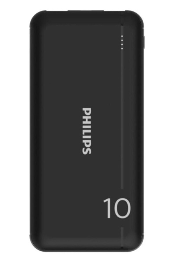 PHILIPS power bank DLP1810NB-62, 10000mAh, 2x USB, 2.1A, μαύρο