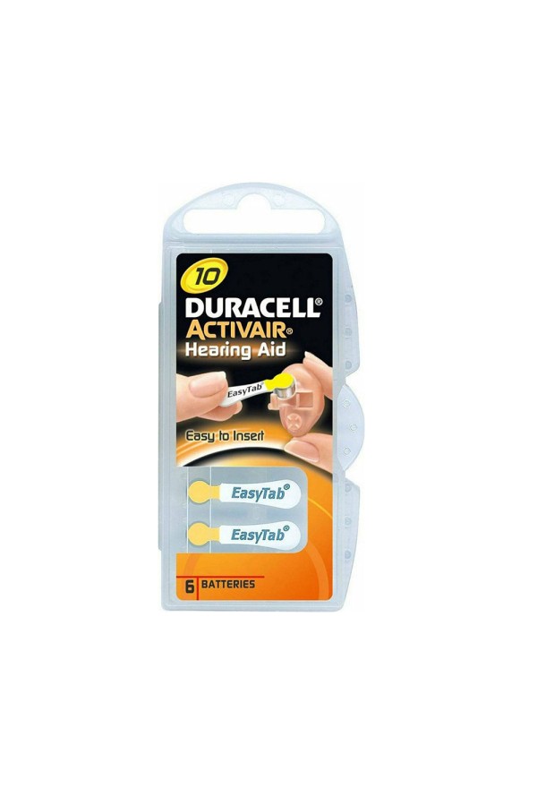 Duracell Activair Μπαταρίες Ακουστικών Βαρηκοΐας 10 1.4V 6τμχ (ACA10MF) (DURACA10MF)