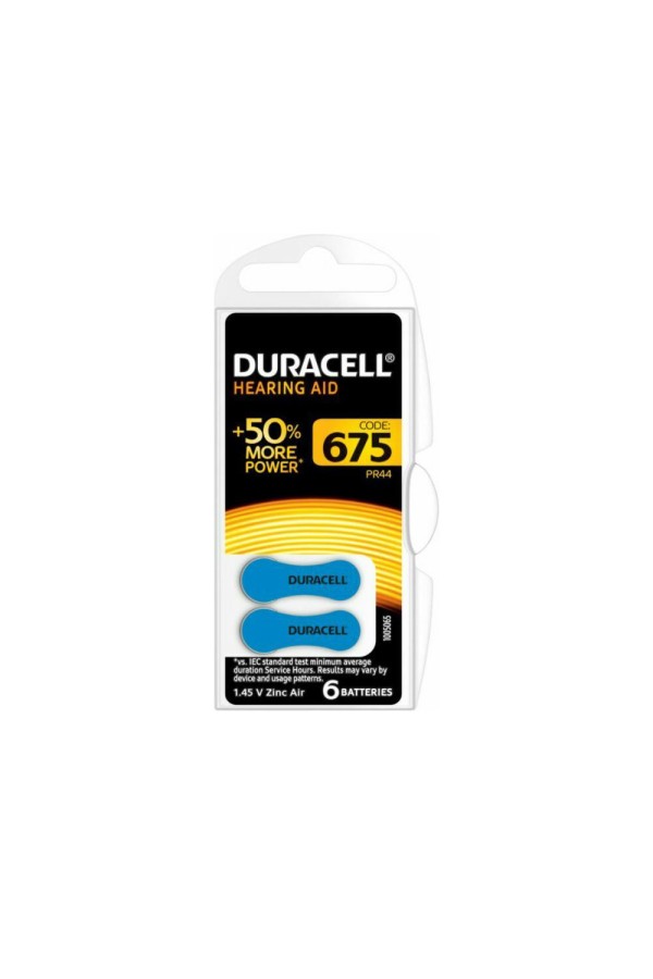 Duracell Activair Μπαταρίες Ακουστικών Βαρηκοΐας 675 1.4V 6τμχ (ACA675MF)(DURACA675MF)