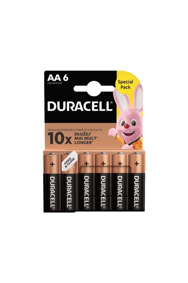 Duracell Αλκαλικές Μπαταρίες AA 1.5V 6τμχ (DAALR6MN15006) (DURDAALR6MN15006)