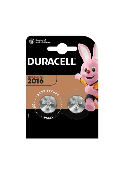 Duracell Μπαταρίες Λιθίου Ρολογιών CR2016 3V 2τμχ (DBCR2016)(DURDBCR2016)