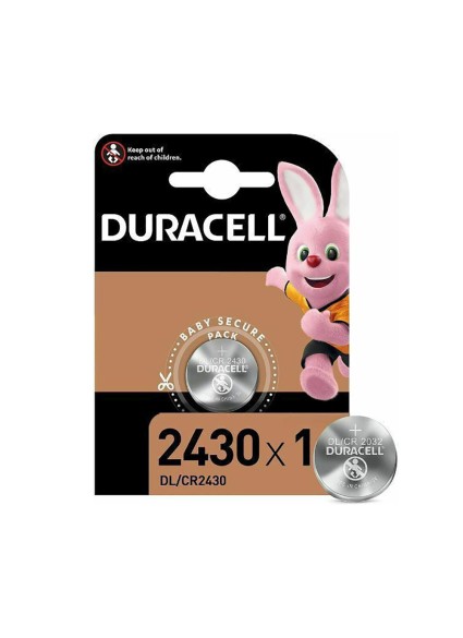 Duracell Electronics Μπαταρία Λιθίου Ρολογιών CR2430 3V 1τμχ (DECR2430)(DURDECR2430)
