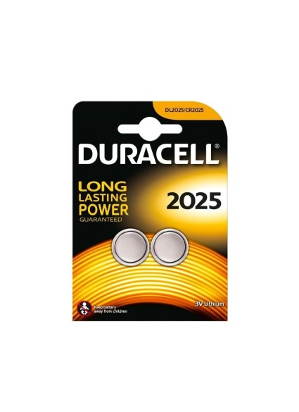 Duracell Long Lasting Power Μπαταρίες Λιθίου Ρολογιών CR2025 3V 2τμχ (DLLPCR2025)(DURDLLPCR2025)
