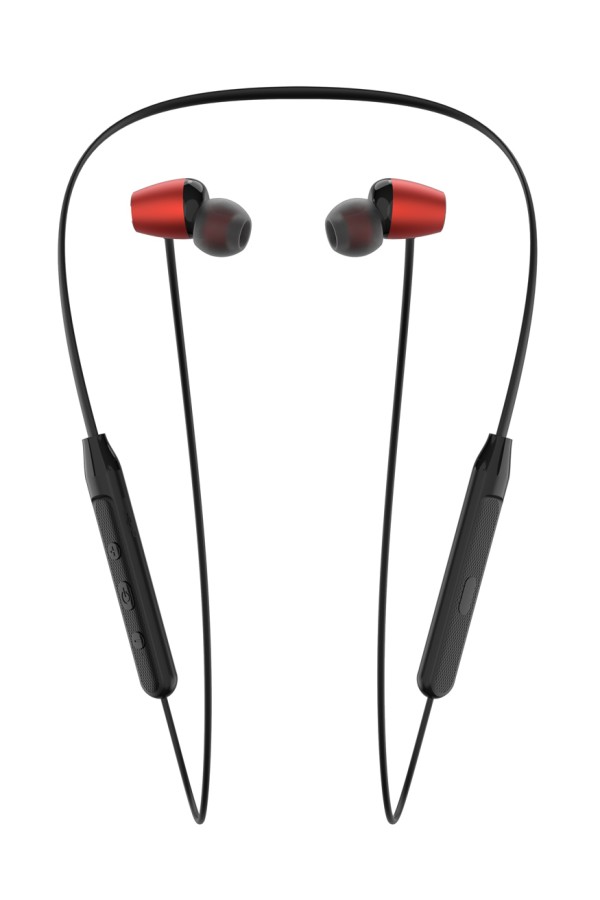 YISON earphones E19 με μαγνήτη, Bluetooth, 10mm, 130mAh, κόκκινα