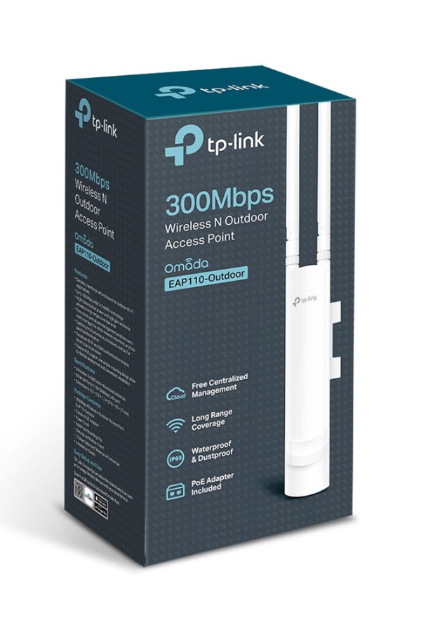 TP-LINK Wireless N Outdoor Access Point EAP110-OUTDOOR 300Mbps, Ver. 3.0