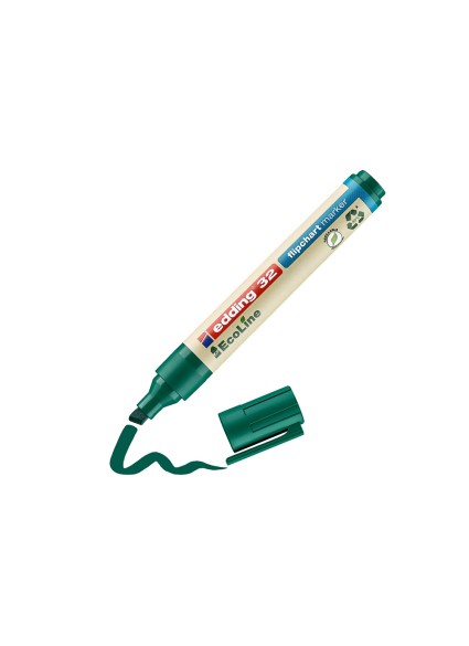 Edding 32 EcoLine Flipchart Marker Green (4-32004) (EDD4-32004)