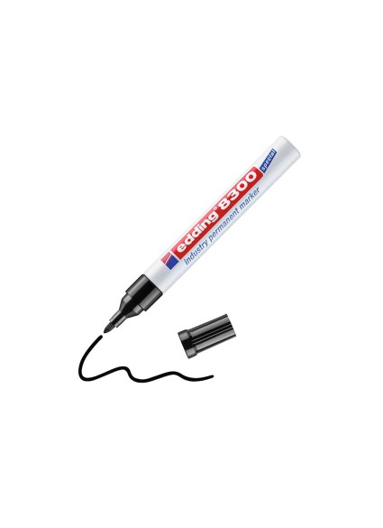 Edding 8300 Industry Permanent Marker Black (4-8300001) (EDD4-8300001)