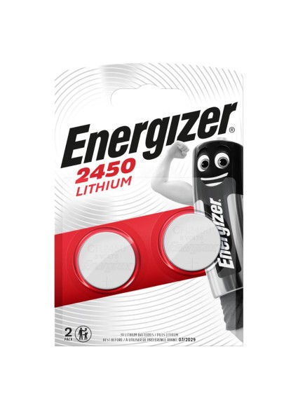 Energizer Μπαταρίες Λιθίου Ρολογιών CR2450 3V 2τμχ (10525551) (ENE10525551)