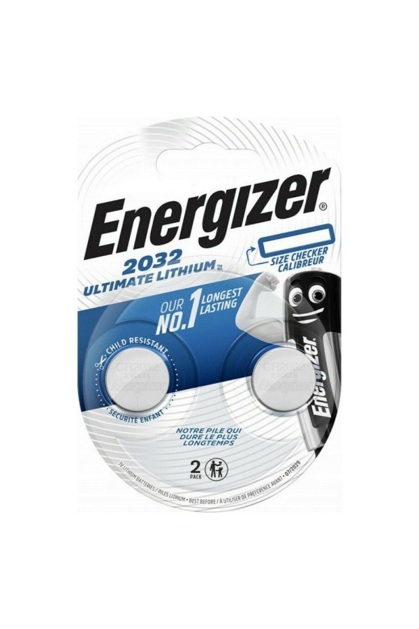 Energizer Ultimate Lithium Μπαταρίες Ρολογιών CR2032 3V 2τμχ (17075105) (ENE17075105)