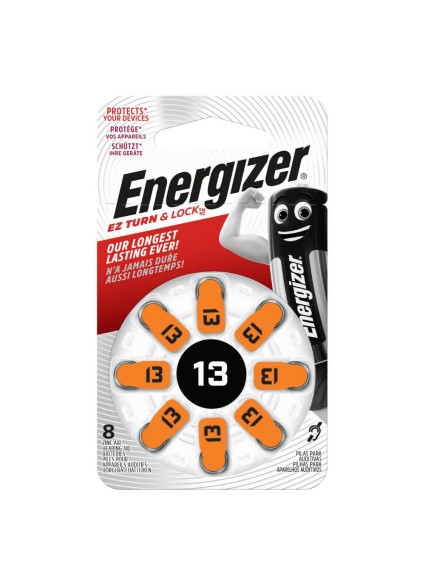 Energizer Μπαταρίες Ακουστικών Βαρηκοΐας 13 1.4V 8τμχ (22574769) (ENE22574769)