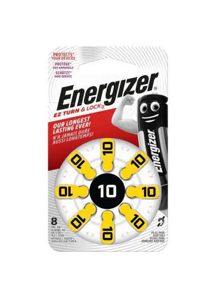 Energizer Μπαταρίες Ακουστικών Βαρηκοΐας 10 1.4V 8τμχ (22579069) (ENE22579069)