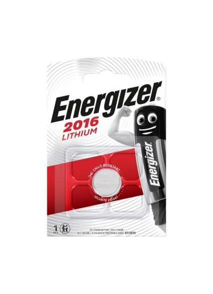 Energizer Μπαταρία Λιθίου Ρολογιών CR2016 3V 1τμχ (9281927) (ENE9281927)
