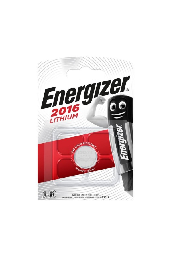 Energizer Μπαταρία Λιθίου Ρολογιών CR2016 3V 1τμχ (9281927) (ENE9281927)