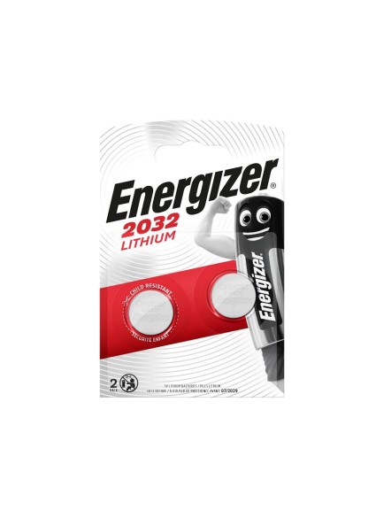 Energizer Μπαταρίες Λιθίου Ρολογιών CR2032 3V 2τμχ (9282126) (ENE9282126)