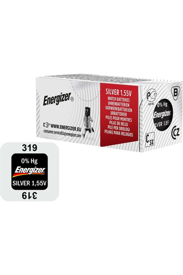 Energizer 319 Μπαταρία Silver Oxide Ρολογιών SR64 1.55V 1τμχ (9282340) (ENE9282340)