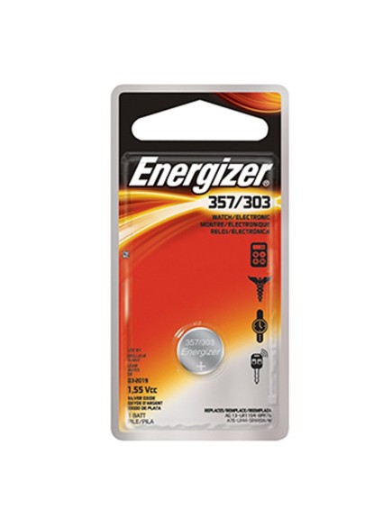 Energizer 357/303 Μπαταρία Silver Oxide Ρολογιών SR44 1.55V 1τμχ (9282391) (ENE9282391)