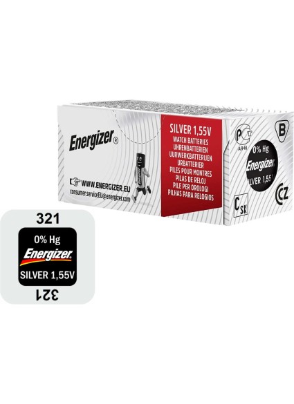 Energizer 321 Μπαταρία Silver Oxide Ρολογιών SR65 1.55V 1τμχ (9282965) (ENE9282965)