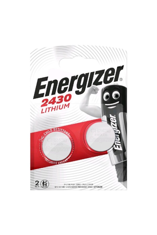 Energizer Μπαταρίες Λιθίου Ρολογιών CR2430 3V 2τμχ (9283117) (ENE9283117)