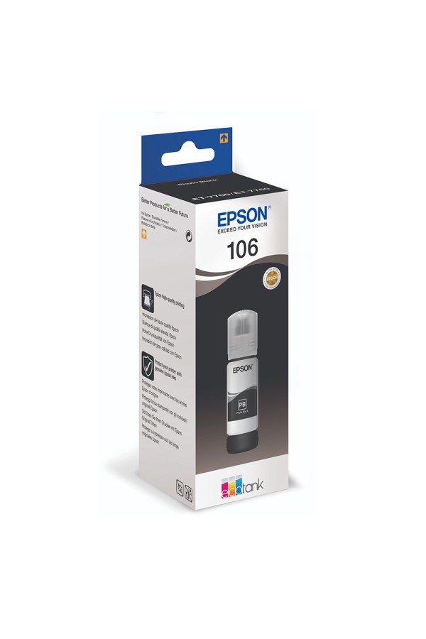 Epson Μελάνι Inkjet 106 Photo Black (C13T00R140 )(EPST00R140)