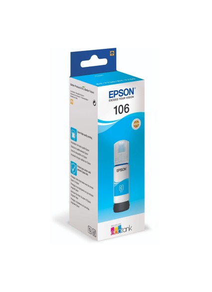 Epson Μελάνι Inkjet 106 Cyan (C13T00R240) (EPST00R240)