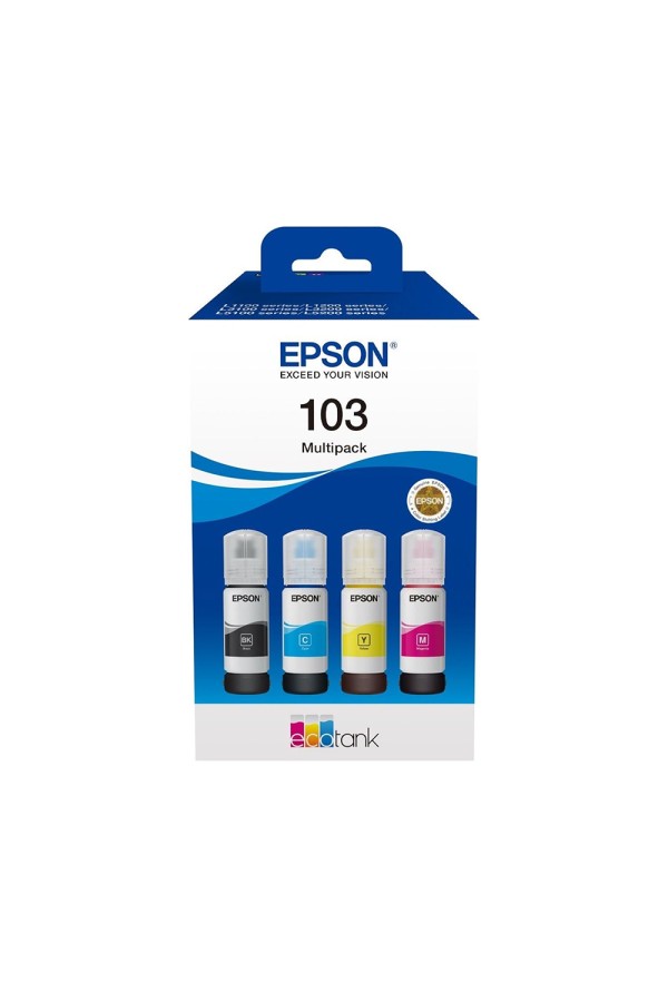 Epson 103 4 Inkjet Printer Cartridges Multipack Yellow / Cyan / Magenta / Black (C13T00S64A) (EPST00S64A)