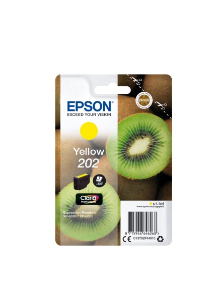 Epson Μελάνι Inkjet 202 Yellow (C13T02F44010) (EPST02F440)