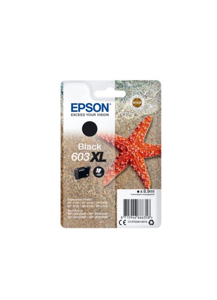 Epson Μελάνι Inkjet 603XL Black (C13T03A14010) (EPST03A140)