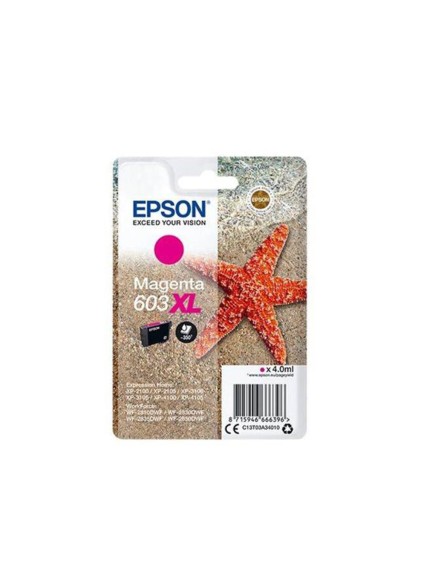 Epson Μελάνι Inkjet 603XL Magenta (C13T03A34010) (EPST03A340)