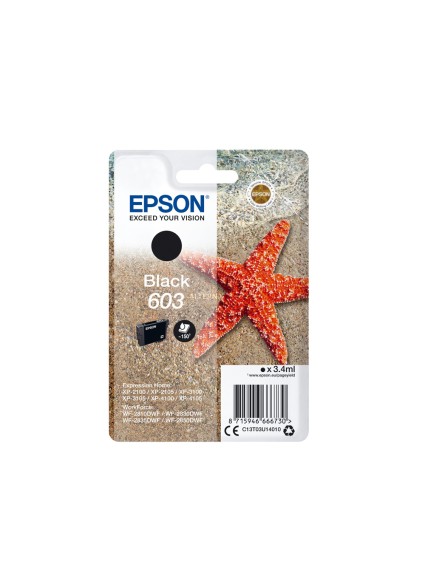 Epson Μελάνι Inkjet 603 Black (C13T03U14010) (EPST03U140)