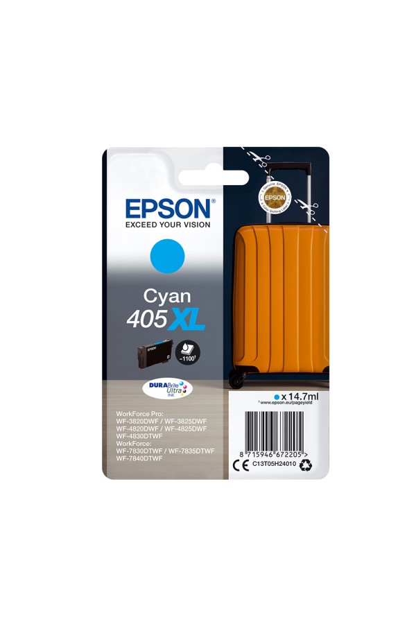 Epson Μελάνι Inkjet 405XL Cyan (C13T05H24010) (EPST05H240)