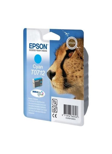 Epson Μελάνι Inkjet T0712 Cyan (C13T07124012) (EPST071240)