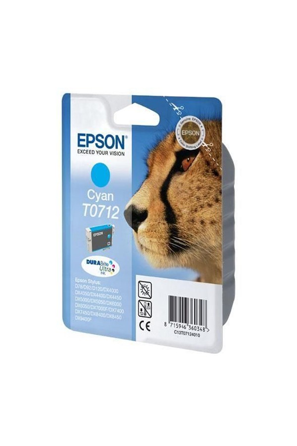 Epson Μελάνι Inkjet T0712 Cyan (C13T07124012) (EPST071240)