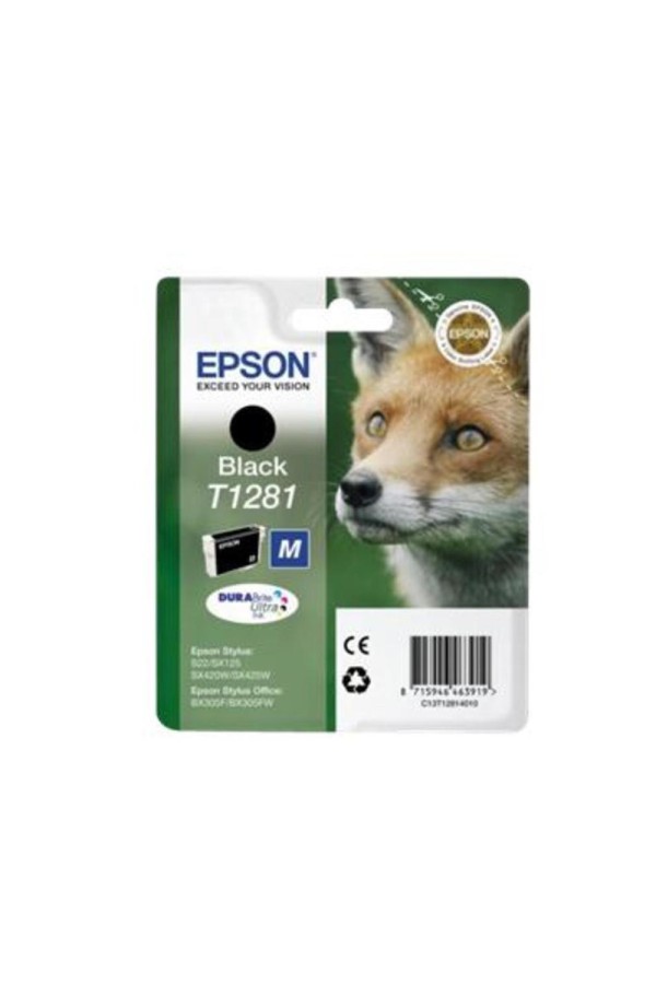Epson Μελάνι Inkjet T1281 Black (C13T12814012) (EPST128140)