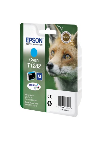 Epson Μελάνι Inkjet T1282 Cyan (C13T12824012) (EPST128240)