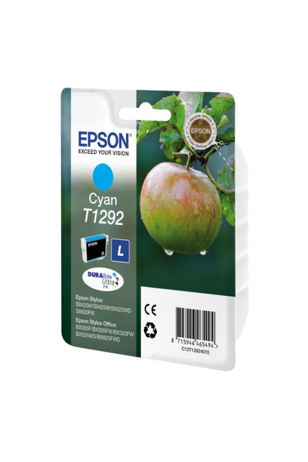 Epson Μελάνι Inkjet T1292 Cyan (C13T12924012) (EPST129240)