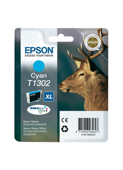 Epson Μελάνι Inkjet T1302 XL Cyan C13T13024012) (EPST130240)