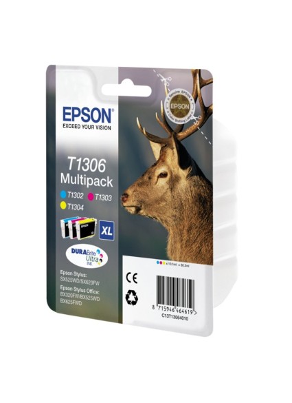 Epson Μελάνι Inkjet T1306 XL Multipack  (C13T13064012) (EPST130640)