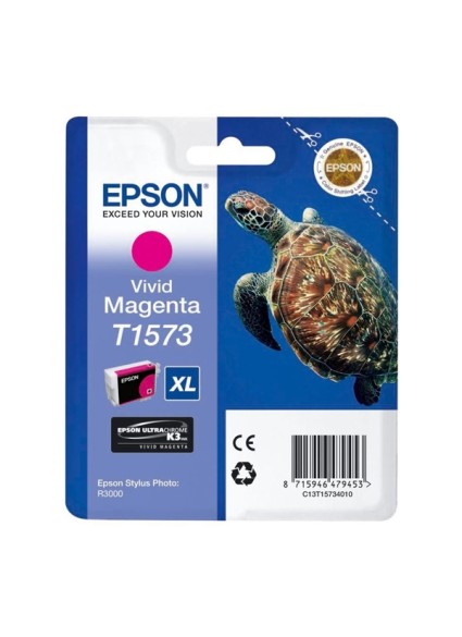 Epson Μελάνι Inkjet T1573 XL Vivid Magenta (T15734010) (EPST157340)