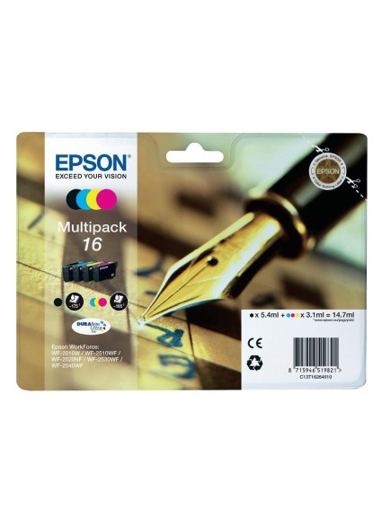 Epson Μελάνι Inkjet No.16 Multipack (C13T16264012) (EPST162640)