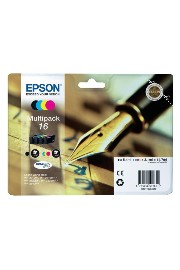 Epson Μελάνι Inkjet No.16 Multipack (C13T16264012) (EPST162640)