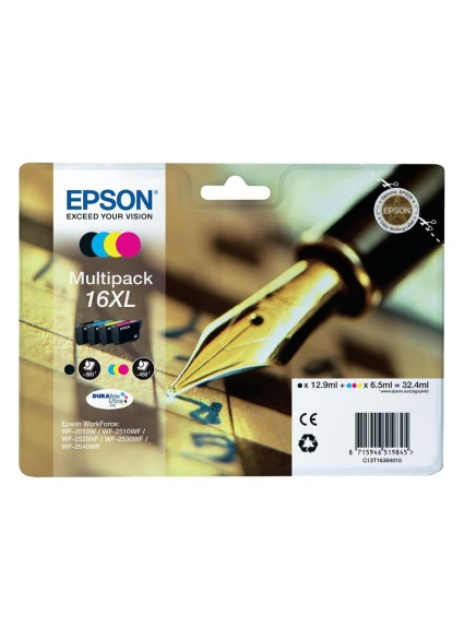 Epson Μελάνι Inkjet No.16 XL Multipack (C13T16364012) (EPST163640)