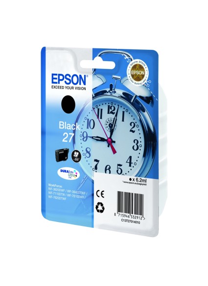 Epson Μελάνι Inkjet Series 27 Black (C13T27014012) (EPST270140)