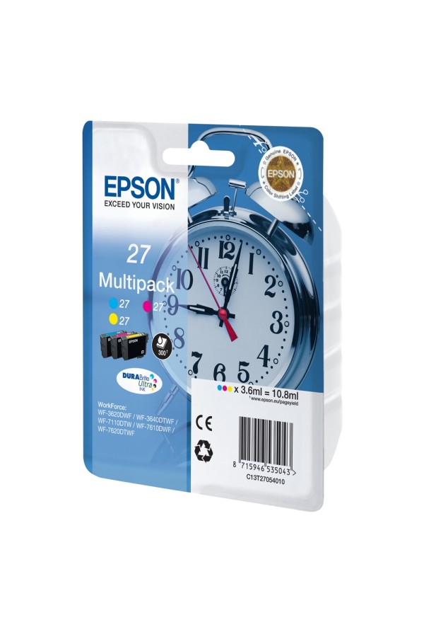 Epson Μελάνι Inkjet Series 27 Multipack 3-color C13T27054012) (EPST270540)