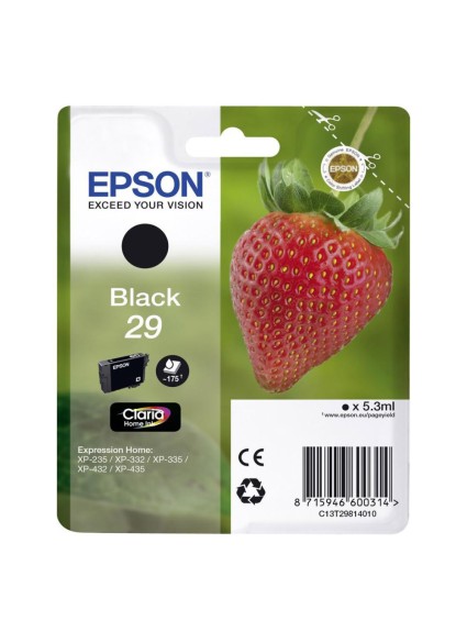 Epson Μελάνι Inkjet Series 29 Black (C13T29814012) (EPST298140)