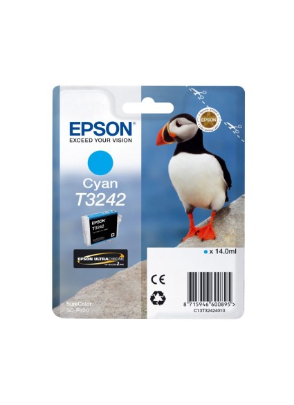 Epson Μελάνι Inkjet T3242 Cyan (C13T32424010) (EPST324240)